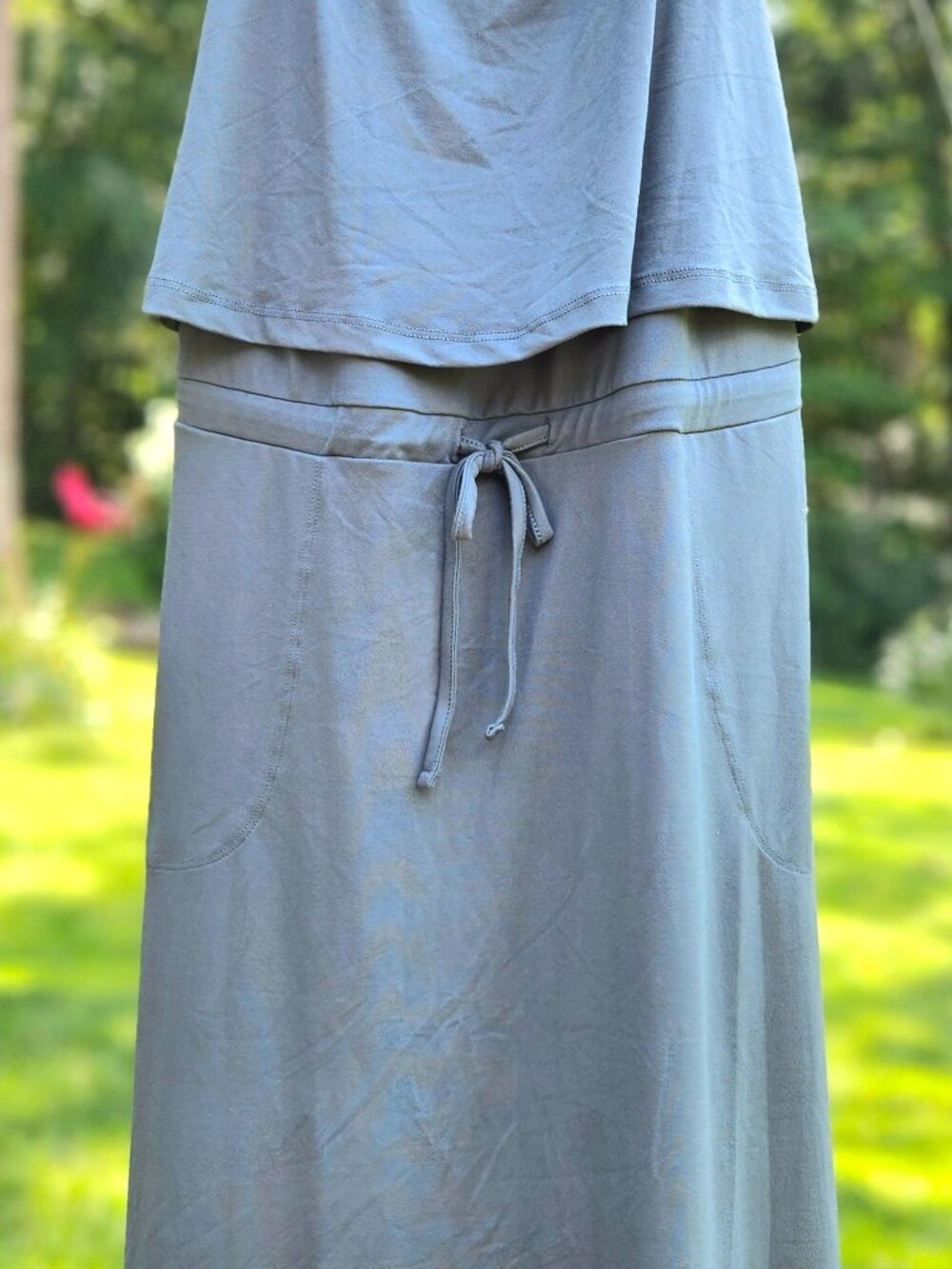 Allthreads olive green flowy comfortable dress size L NWOT